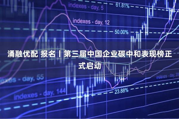 涌融优配 报名丨第三届中国企业碳中和表现榜正式启动