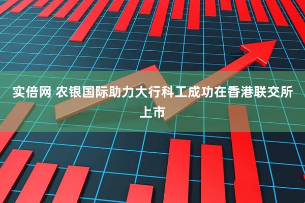 实倍网 农银国际助力大行科工成功在香港联交所上市